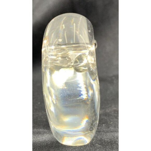 Clear Glass Hand Blown Snail Figurine Paperweight Vintage 3.25" x 3 - Picture 4 of 7